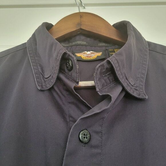 Harley Davidson Button Down Dress Shirt size L - Picture 3 of 9